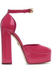 Dolce & Gabbana Pink Polished Platform Heels