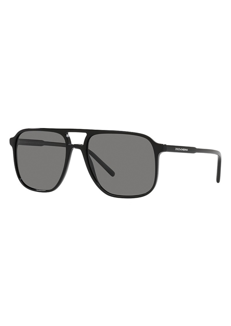 Dolce & Gabbana Polarized Aviator Sunglasses, 58mm