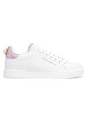 DOLCE & GABBANA PORTOFINO LEATHER LOW-TOP SNEAKERS