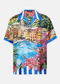 Dolce & Gabbana Portofino printed silk shirt