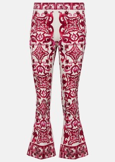 Dolce & Gabbana Printed flared trumpet leg pants