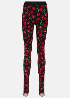 Dolce & Gabbana Cherry jersey leggings