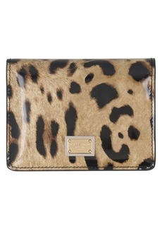DOLCE & GABBANA PRINTED LEATHER WALLET