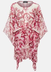 Dolce & Gabbana Printed silk chiffon kaftan