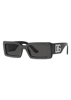 Dolce & Gabbana Rectangular Sunglasses, 53mm