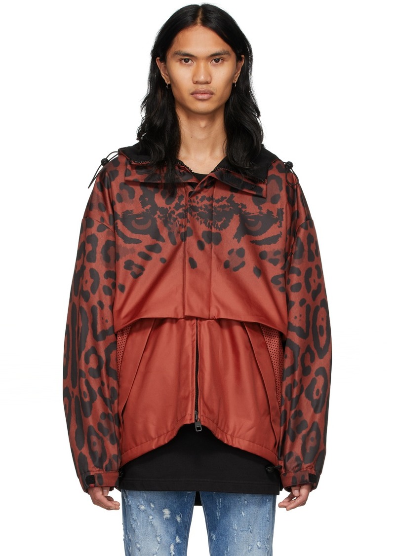 Dolce & Gabbana Red Polyester Jacket
