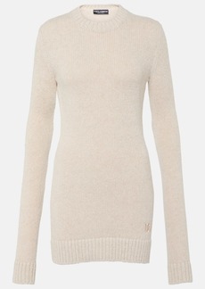 Dolce & Gabbana Ribbed-knit wool-blend sweater dress
