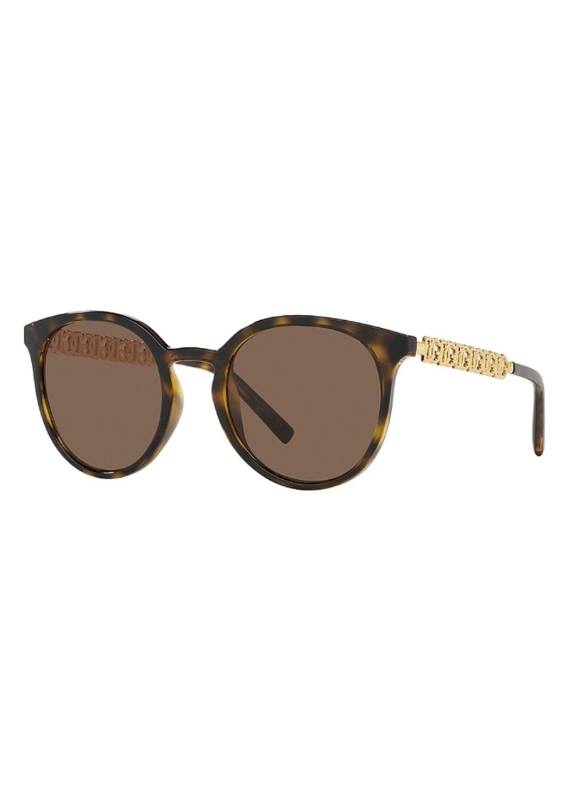 Dolce & Gabbana Round Sunglasses, 52mm