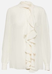 Dolce & Gabbana Ruffled silk blouse