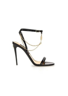 DOLCE & GABBANA SANDAL WITH CHAIN AND CHARM
