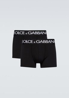 Dolce & Gabbana Set of 2 cotton-blend boxer briefs