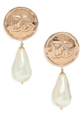 Dolce & Gabbana Sfilata Imitation Pearl Drop Earrings
