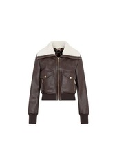 DOLCE & GABBANA  SHEARLING BOMBER JACKET