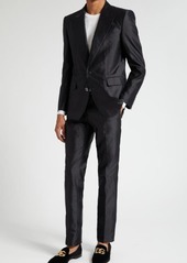 Dolce & Gabbana Sicilia Fit Silk Shantung Two-Piece Suit