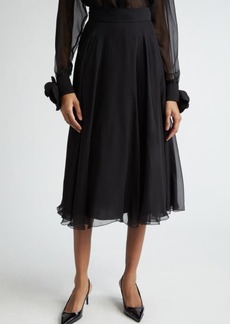 Dolce & Gabbana Silk Chiffon Circle Skirt