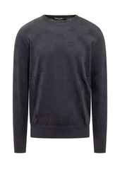 DOLCE & GABBANA Silk Knit with DG Inlay