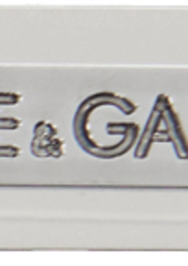 Dolce & Gabbana Silver Logo-Engraved Tie Bar