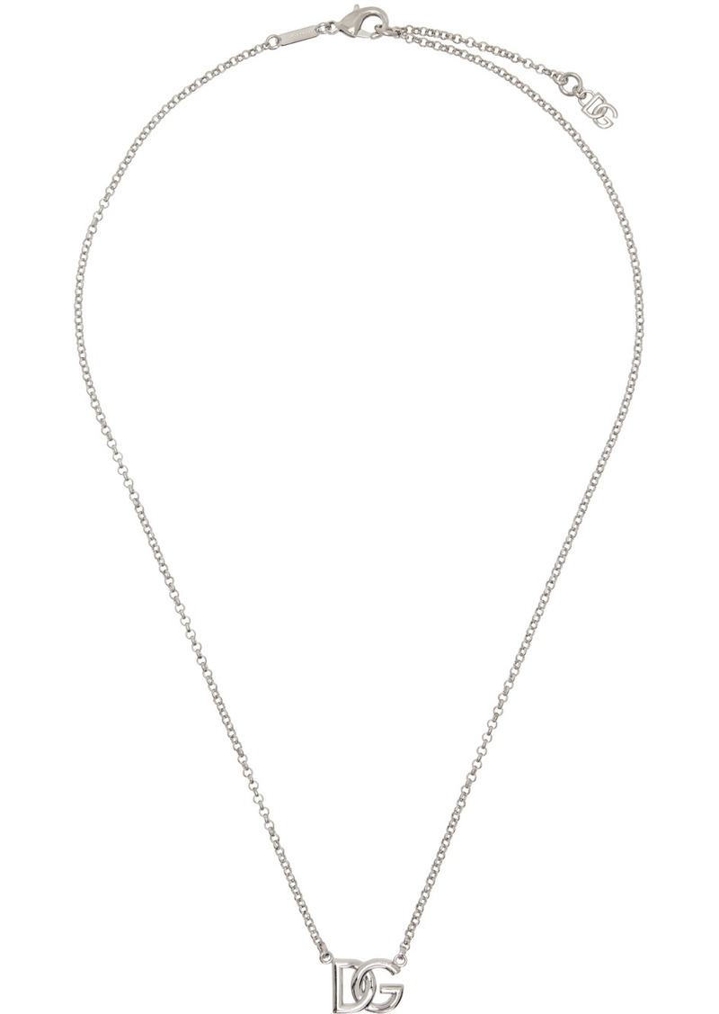 Dolce & Gabbana Silver Rolo Chain Necklace