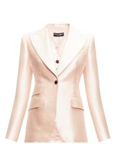 Dolce & Gabbana Single-breasted mikado-silk blazer