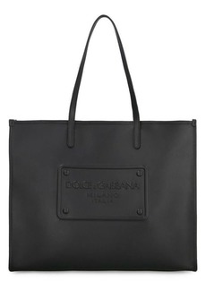DOLCE & GABBANA SMOOTH LEATHER TOTE BAG