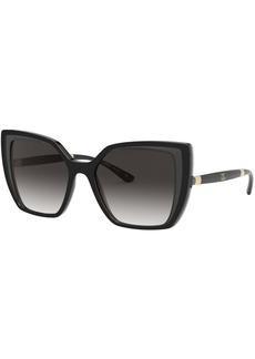 Dolce & Gabbana Dolce&Gabbana Women's Sunglasses, DG6138 - BLACK ON TRANSPARENT GREY/GREY GRADIENT