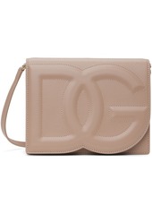 Dolce & Gabbana Taupe Logo Crossbody Bag