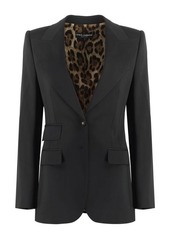 DOLCE & GABBANA TURLINGTON SINGLE-BREASTED VIRGIN WOOL JACKET