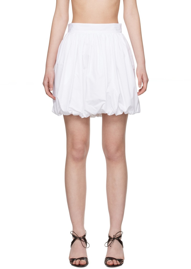 Dolce & Gabbana White Balloon Miniskirt