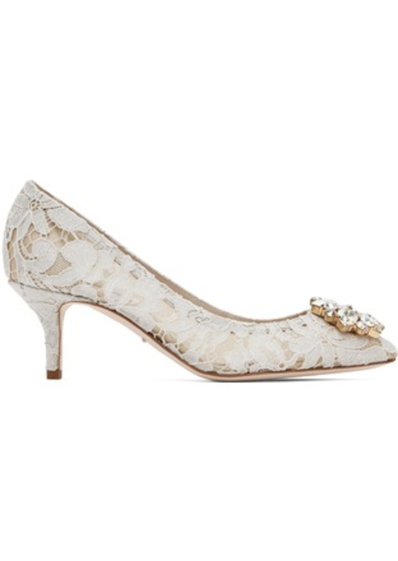 Dolce & Gabbana White Bellucci Heels