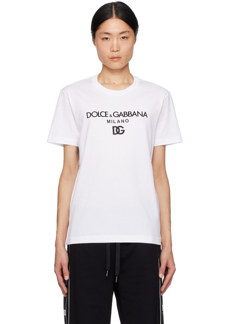 Dolce & Gabbana White 'DG' T-Shirt