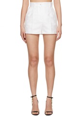 Dolce & Gabbana White Jacquard Shorts