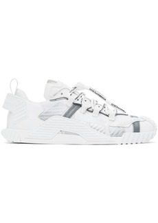 Dolce & Gabbana White Mixed-Material NS1 Sneakers