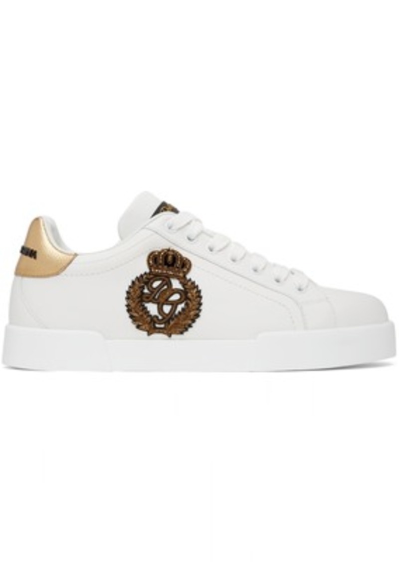 Dolce & Gabbana White Portofino Sneakers