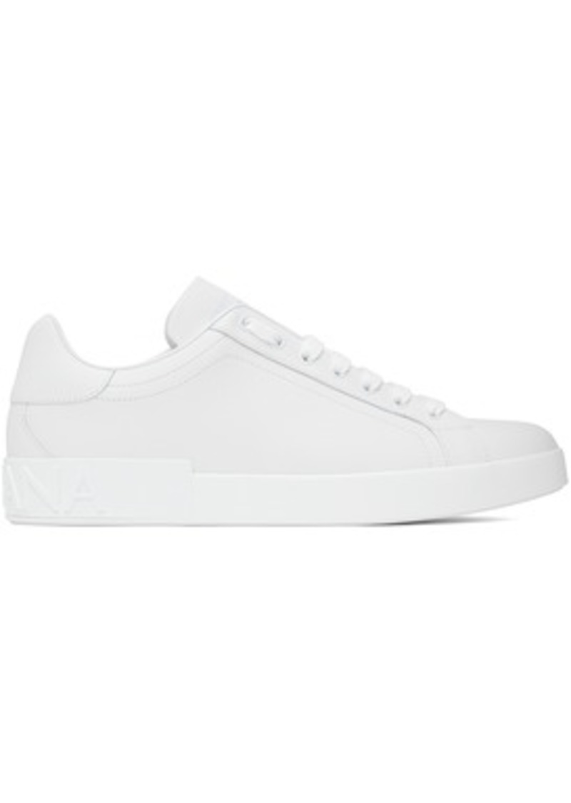 Dolce & Gabbana White Portofino Sneakers