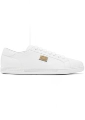 Dolce & Gabbana White Saint Tropez Calfskin Sneakers