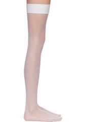 Dolce & Gabbana White Thigh Socks