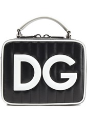 Dolce & Gabbana Woman Dg Girls Quilted Coated-canvas Shoulder Bag Black