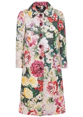 Dolce & Gabbana Woman Metallic Floral-print Cotton-blend Brocade Coat Multicolor