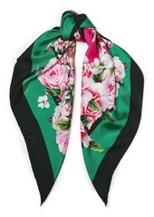 Dolce & Gabbana Woman Printed Silk-satin Twill Scarf Fuchsia