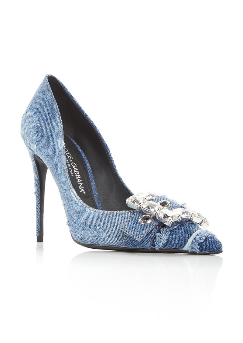Dolce & Gabbana Women's Distressed High Heel Pumps