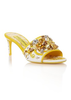 Dolce & Gabbana Women's Embellished Mule Sandals