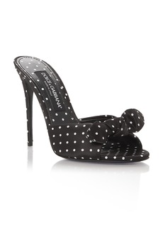 Dolce & Gabbana Women's Keira Polka Dot High Heel Sandals