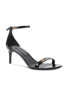 Dolce & Gabbana Women's Logo Detail Stiletto Heel Sandals