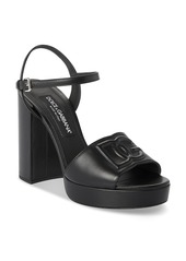 Dolce & Gabbana Women's Logo High Heel Platform Sandals