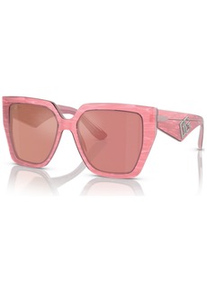 Dolce & Gabbana Dolce&Gabbana Women's Low Bridge Fit Sunglasses, DG4438F - Fleur Pink