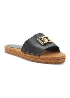 Dolce & Gabbana Women's Slip On Espadrille Slide Sandals