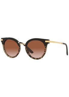 Dolce & Gabbana Dolce&Gabbana Women's Sunglasses, DG4394 - Black, Leo Print