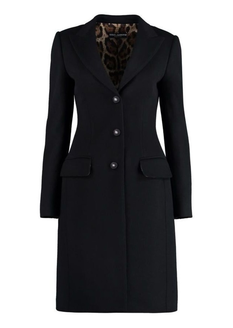 DOLCE & GABBANA WOOL AND CASHMERE COAT