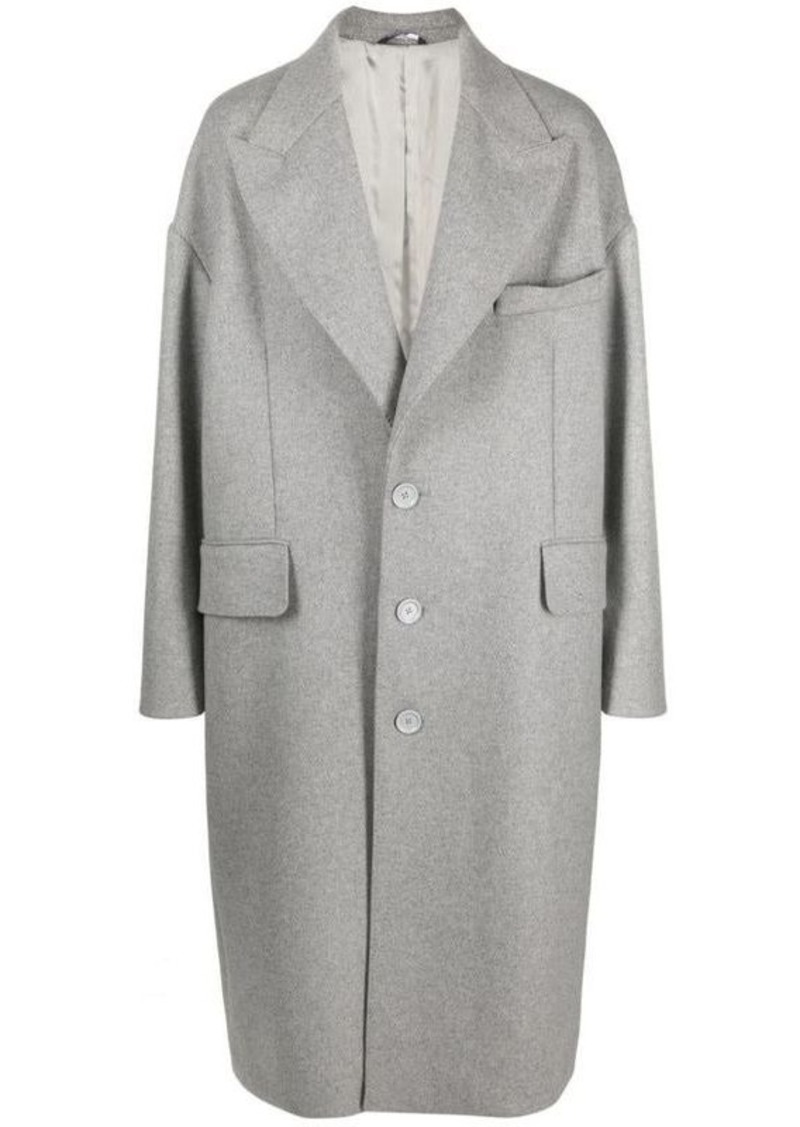 DOLCE & GABBANA SINGLE-BREASTED COAT WITH POINTED LAPELS