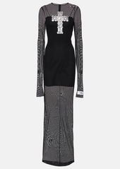 Dolce & Gabbana x Kim embellished tulle maxi dress